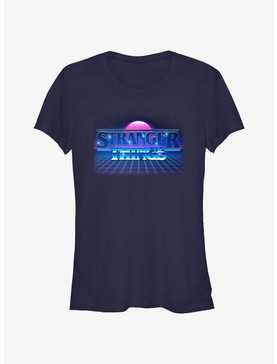 Stranger Things Retro Sun Logo Girls T-Shirt, , hi-res