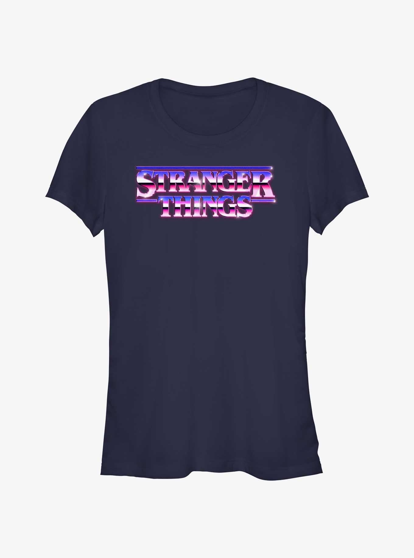 Stranger Things Metallic Logo Girls T-Shirt, , hi-res