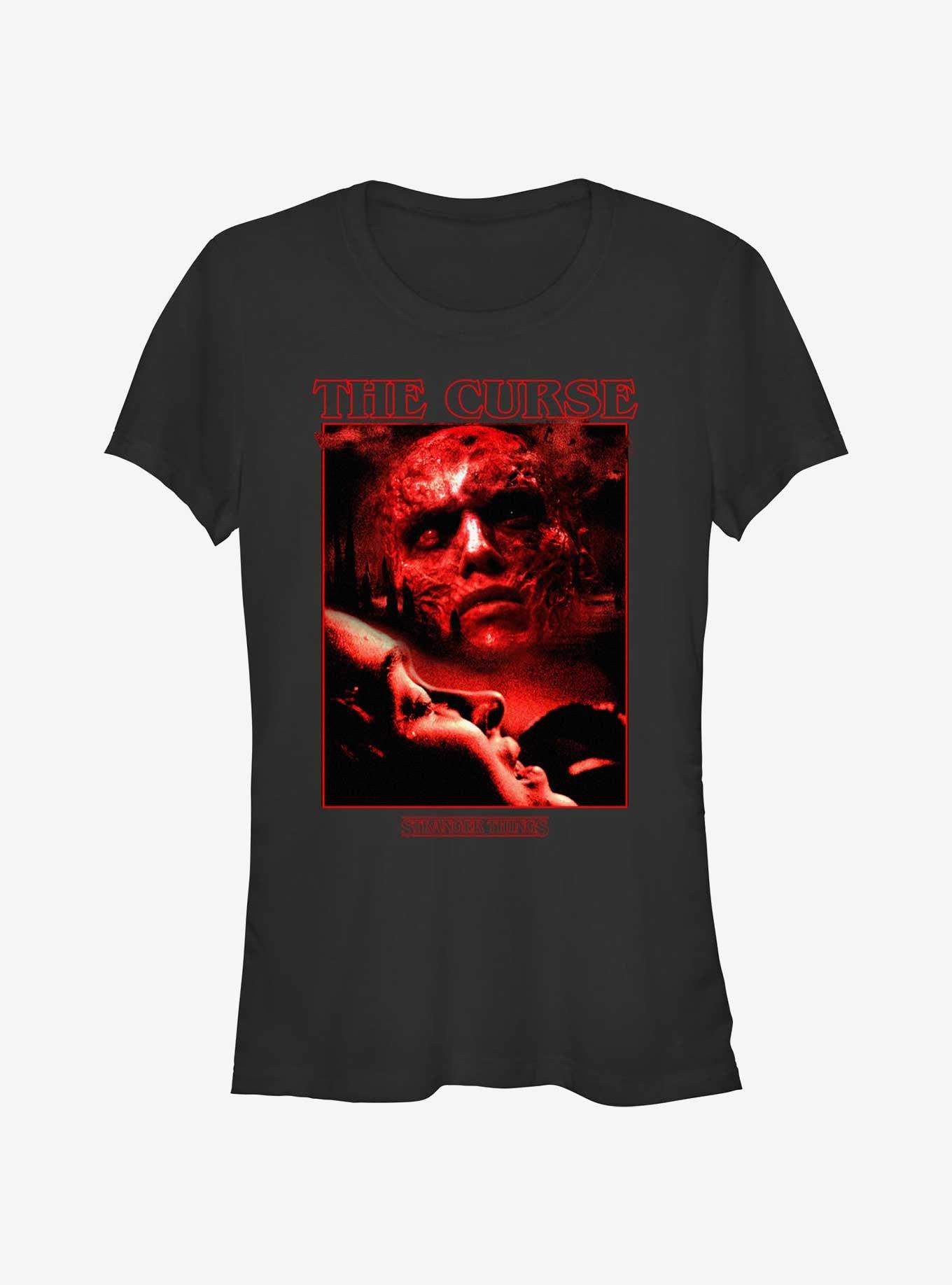 Stranger Things The Curse Girls T-Shirt, BLACK, hi-res