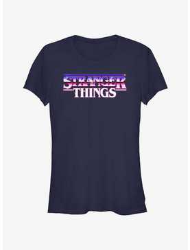 Stranger Things Metal Retro Logo Girls T-Shirt, , hi-res