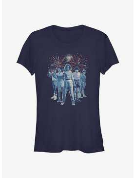 Stranger Things Group Fireworks Girls T-Shirt, , hi-res