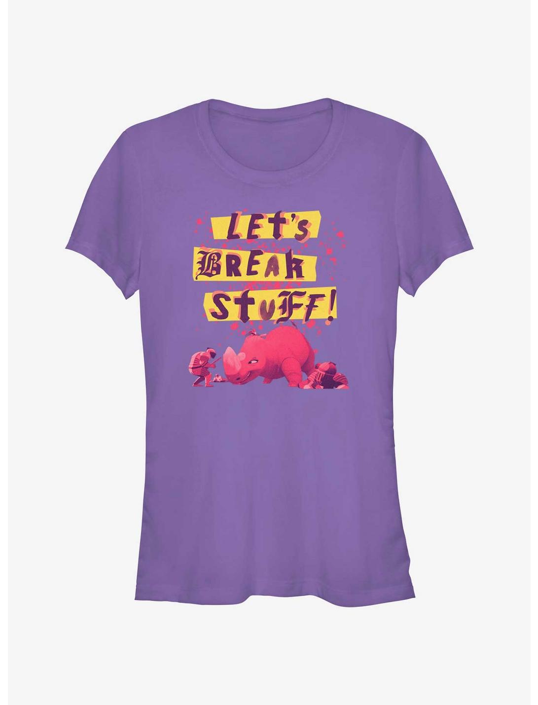 Nimona Break Stuff Girls T-Shirt, PURPLE, hi-res