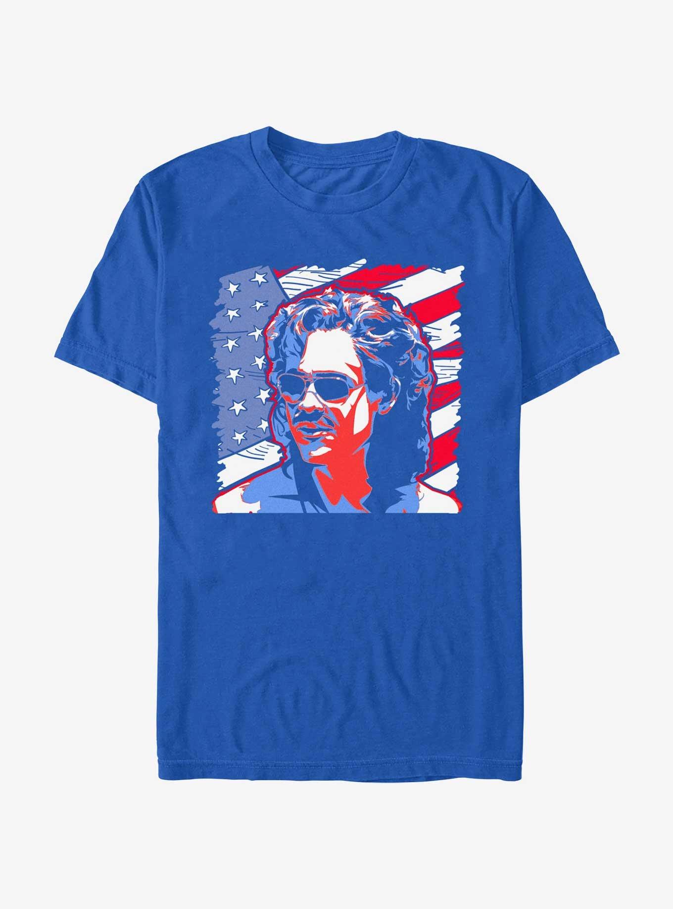 Stranger Things American Pride Billy T-Shirt, ROYAL, hi-res