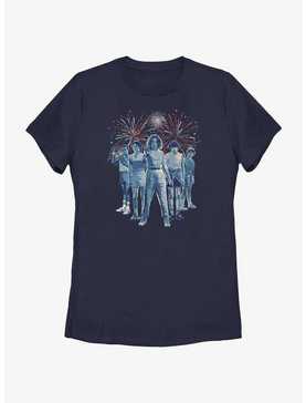 Stranger Things Group Fireworks Womens T-Shirt, , hi-res