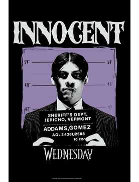 Wednesday Gomez Addams Innocent Mugshot Poster, , hi-res