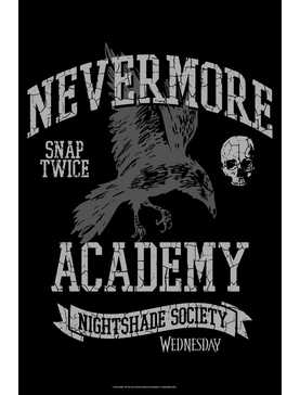 Wednesday Nevermore Academy Nightshade Society Poster, , hi-res