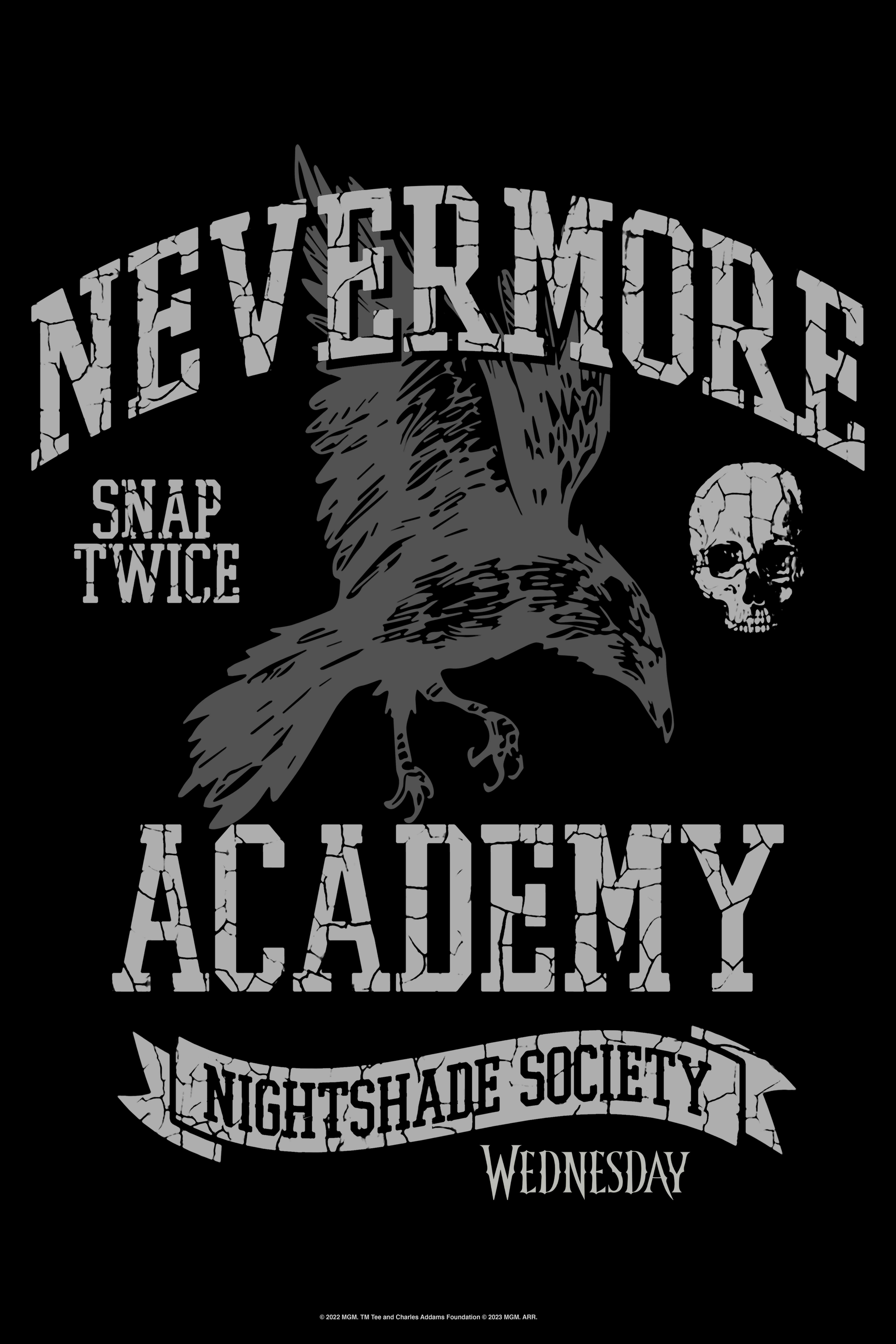 Wednesday Nevermore Academy Nightshade Society Poster, , hi-res