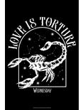 Wednesday Love Is Torture Scorpion Poster, WHITE, hi-res