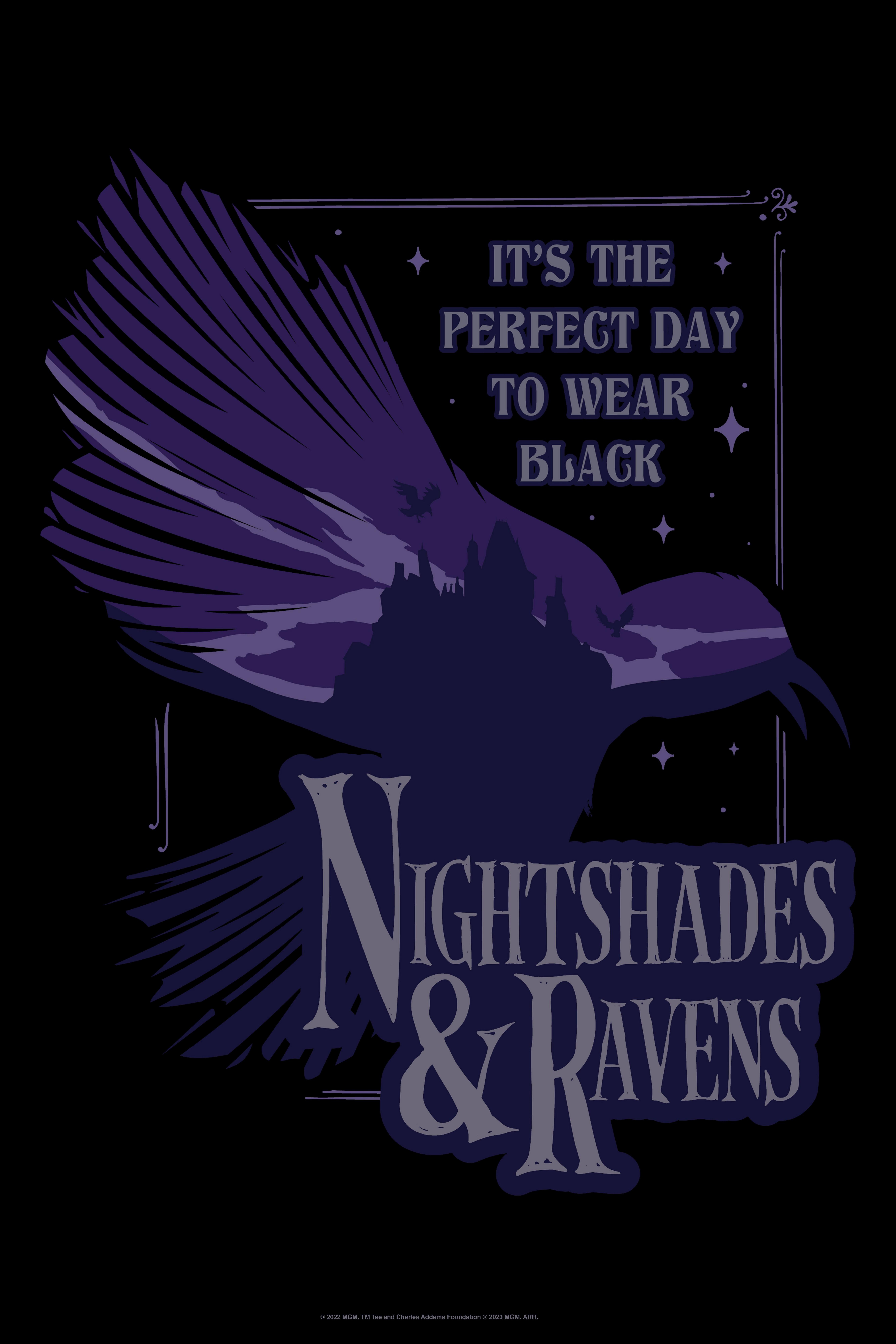 Wednesday Nightshades And Ravens Poster