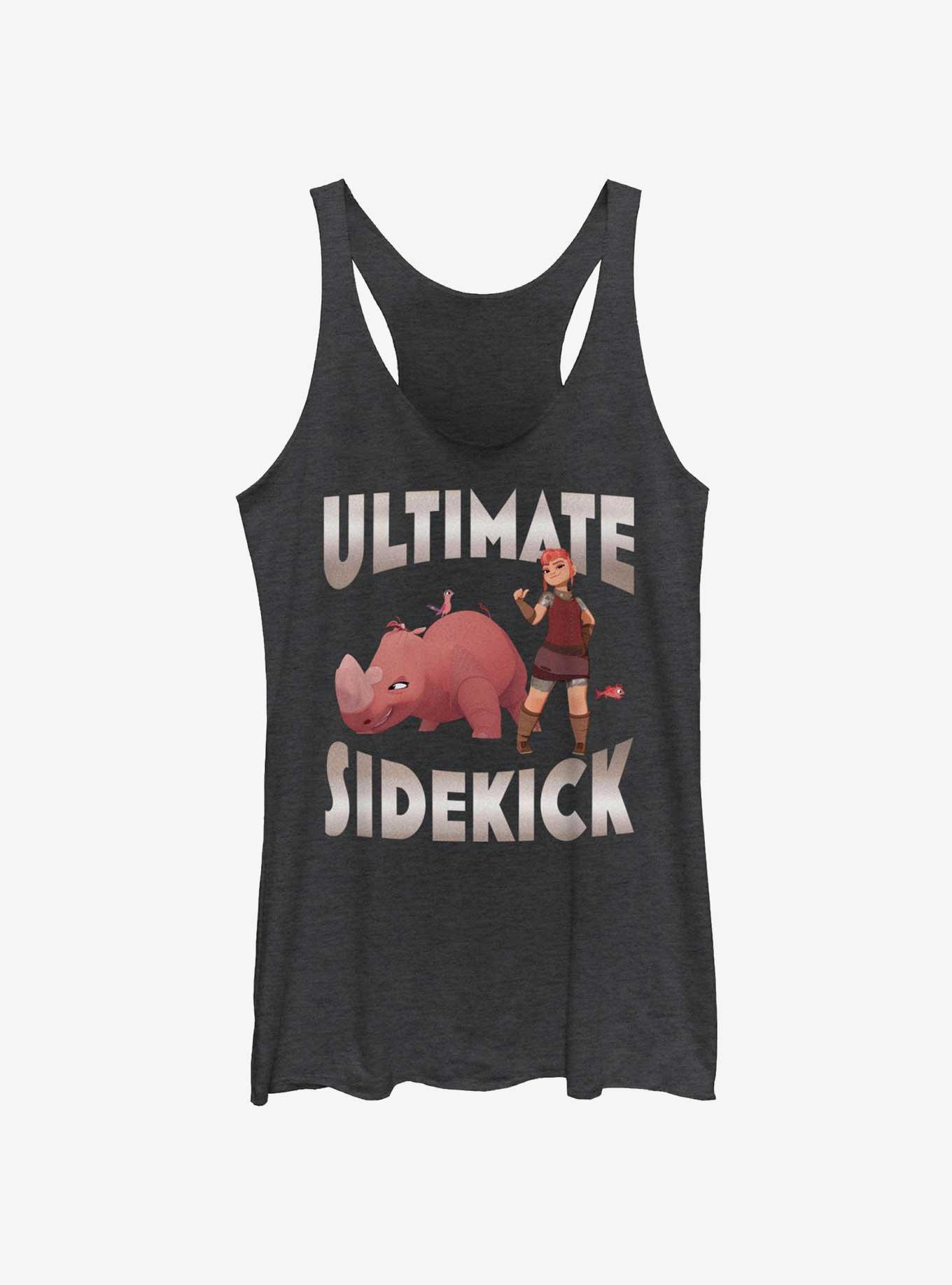 Nimona Ultimate Sidekick Girls Tank, BLK HTR, hi-res