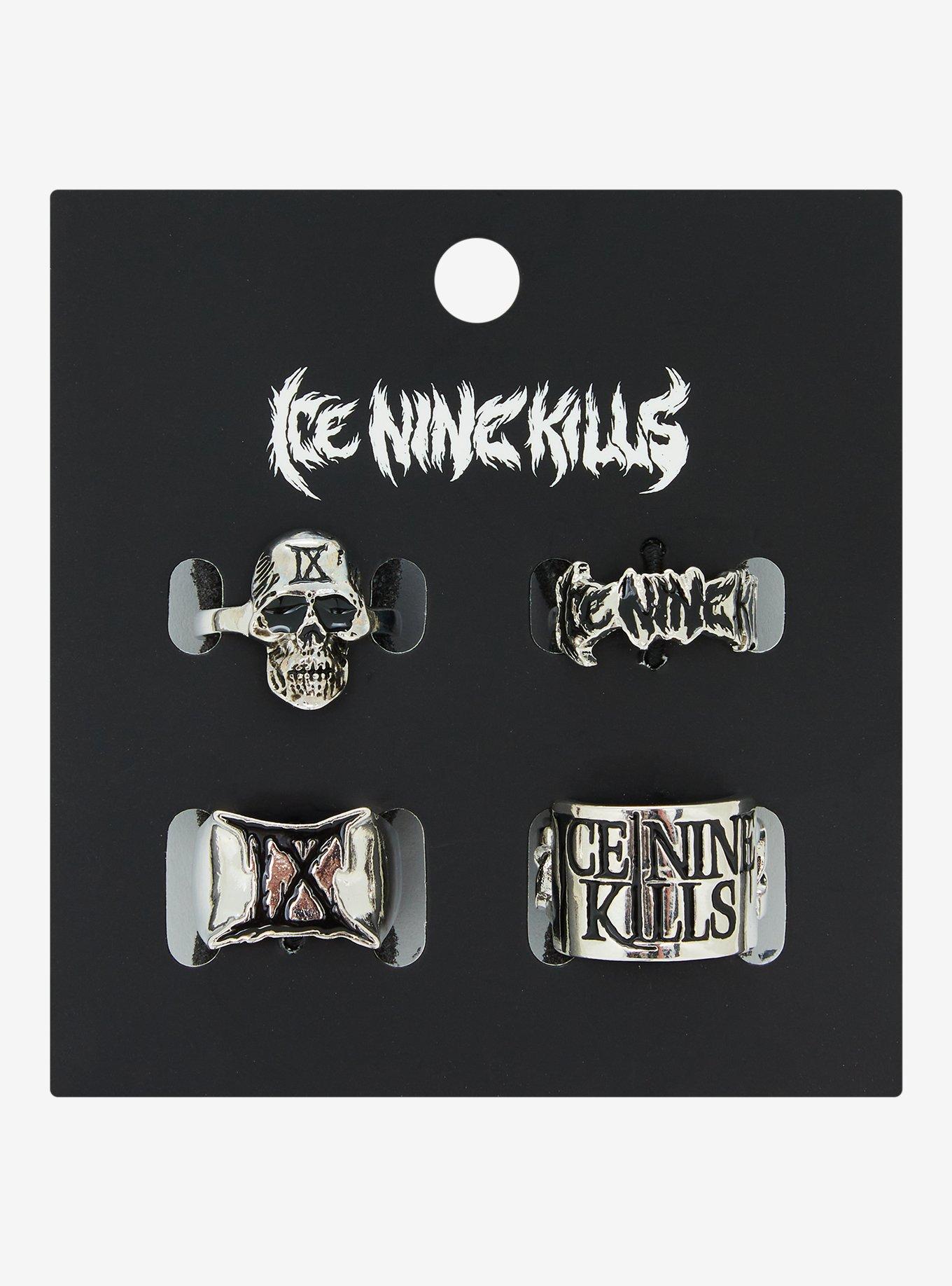 Ice Nine Kills Silver Ring Set, , hi-res