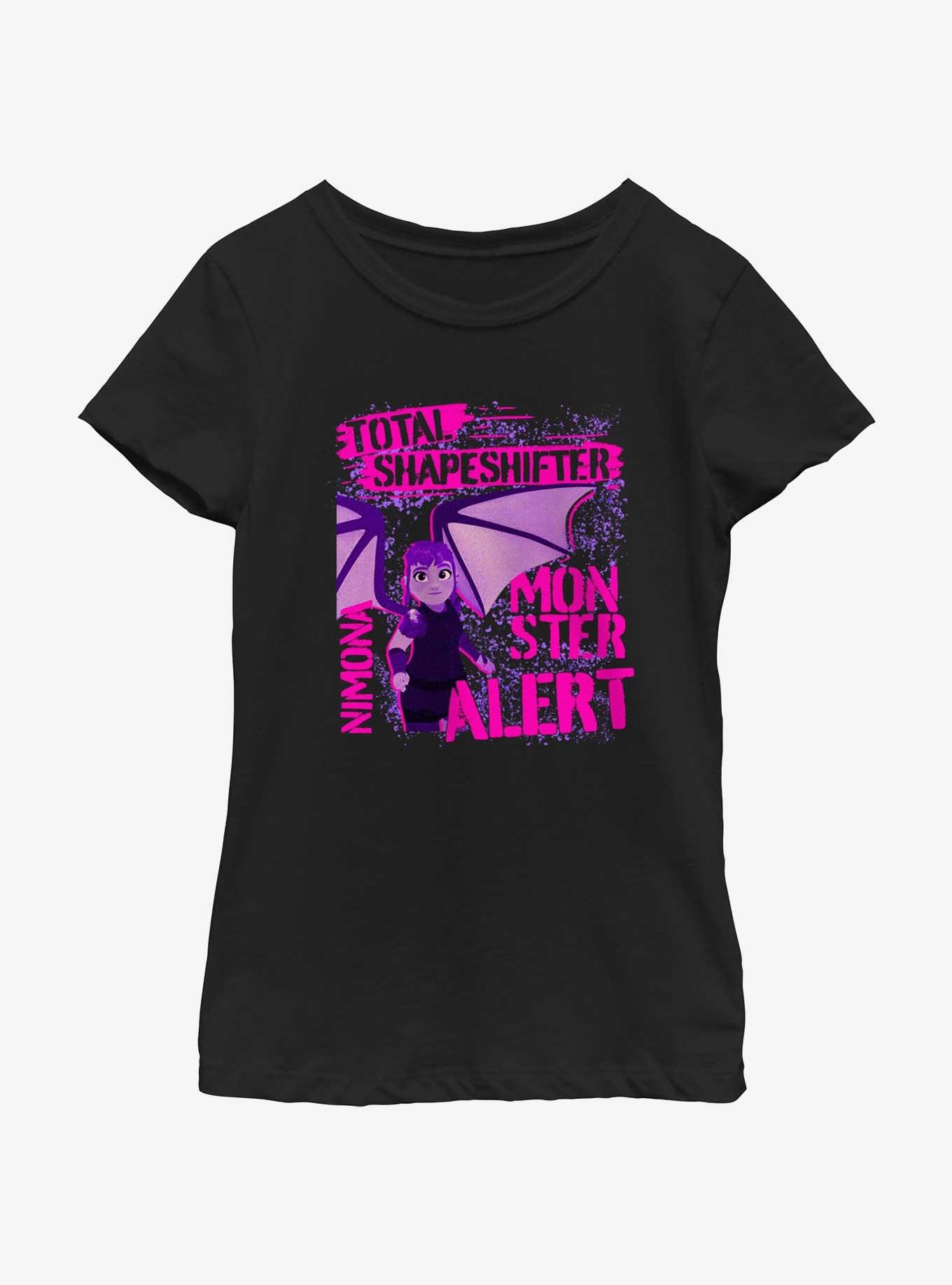 Nimona Shapeshifter Youth Girls T-Shirt, BLACK, hi-res