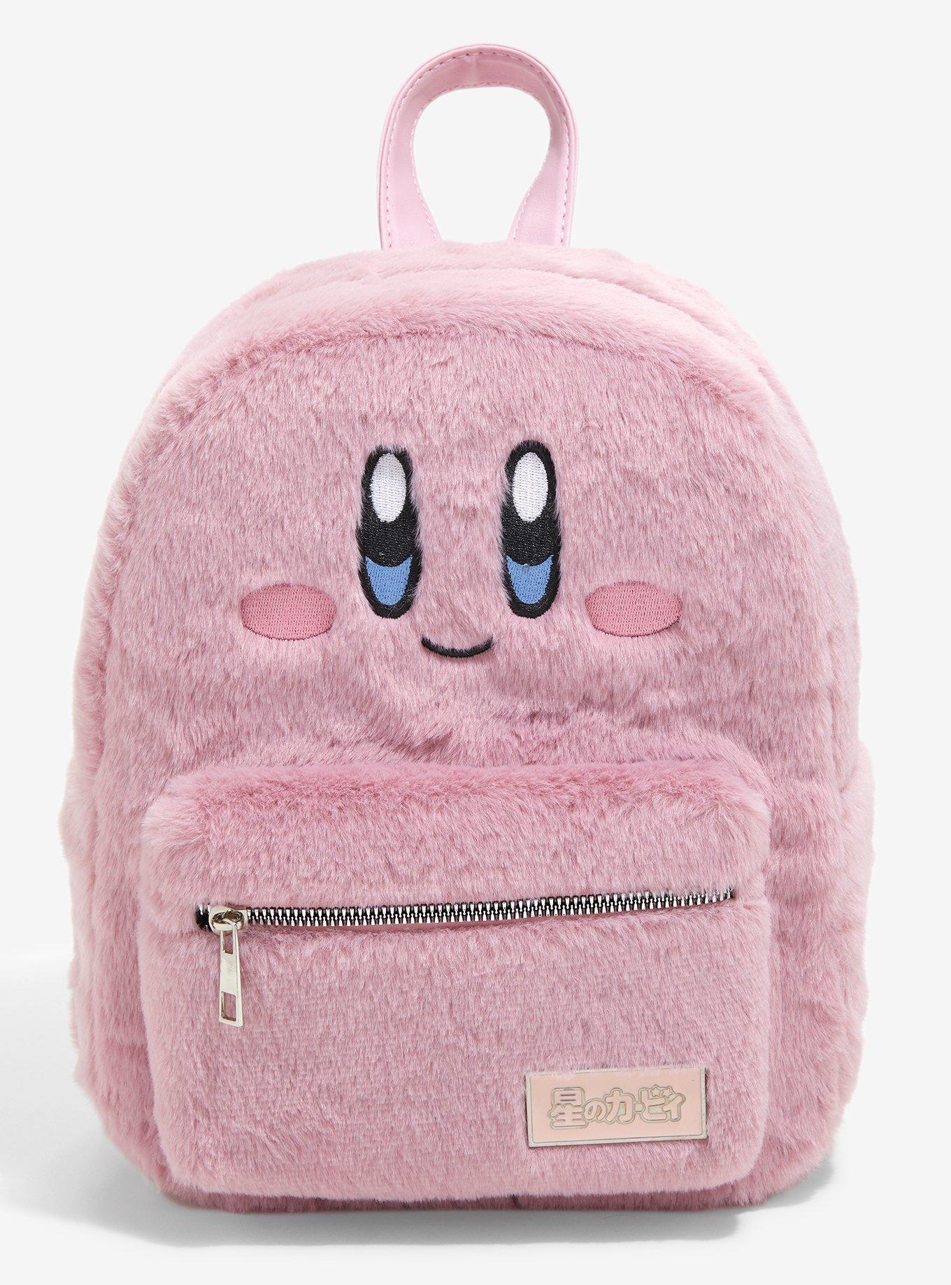 Kirby Snacks Fuzzy Pastel Backpack