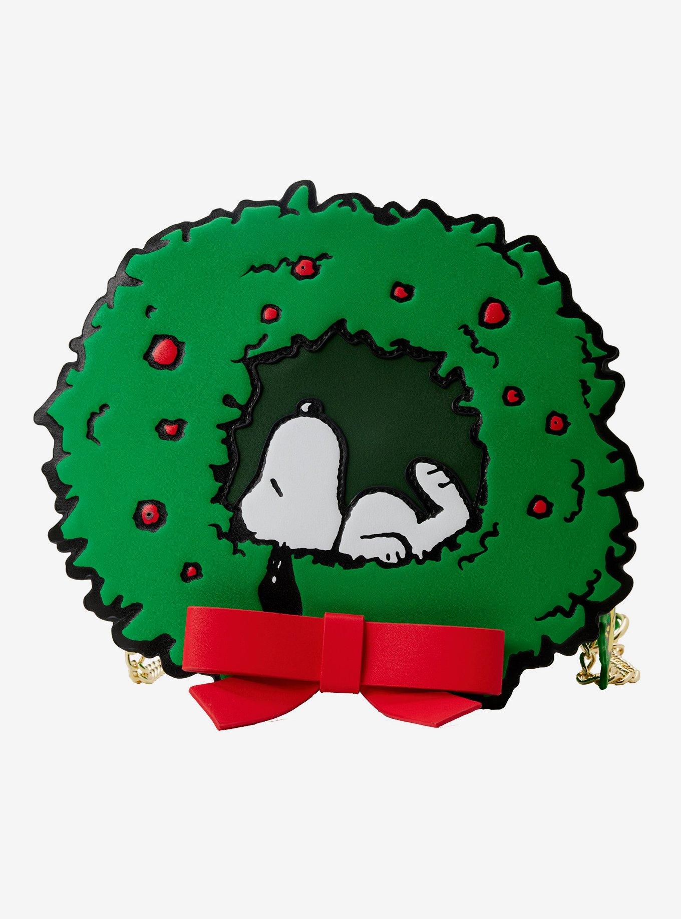 Loungefly Peanuts Snoopy Wreath Light-Up Crossbody Bag, , hi-res