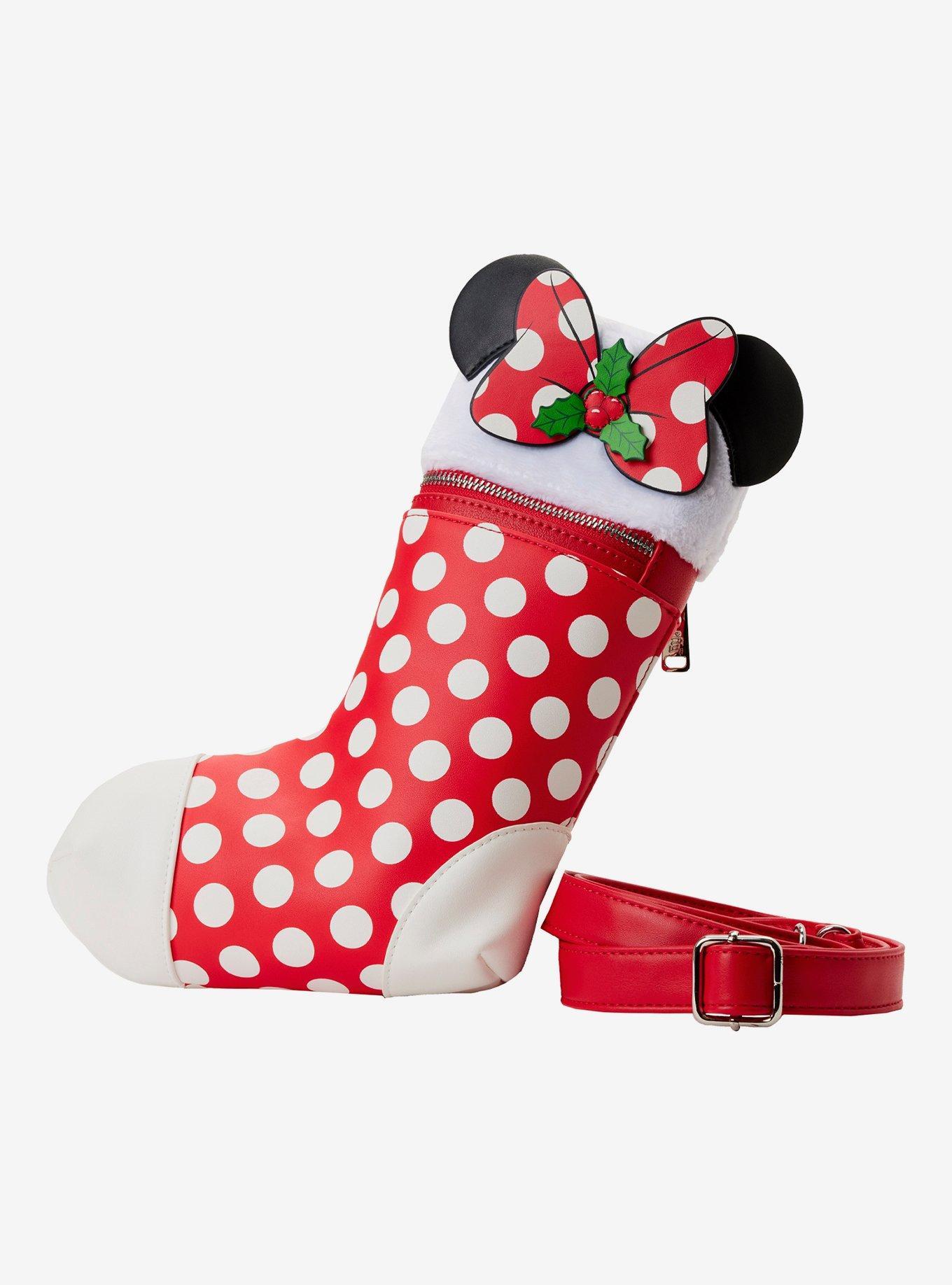Loungefly Disney Minnie Mouse Holiday Stocking Crossbody Bag, , hi-res