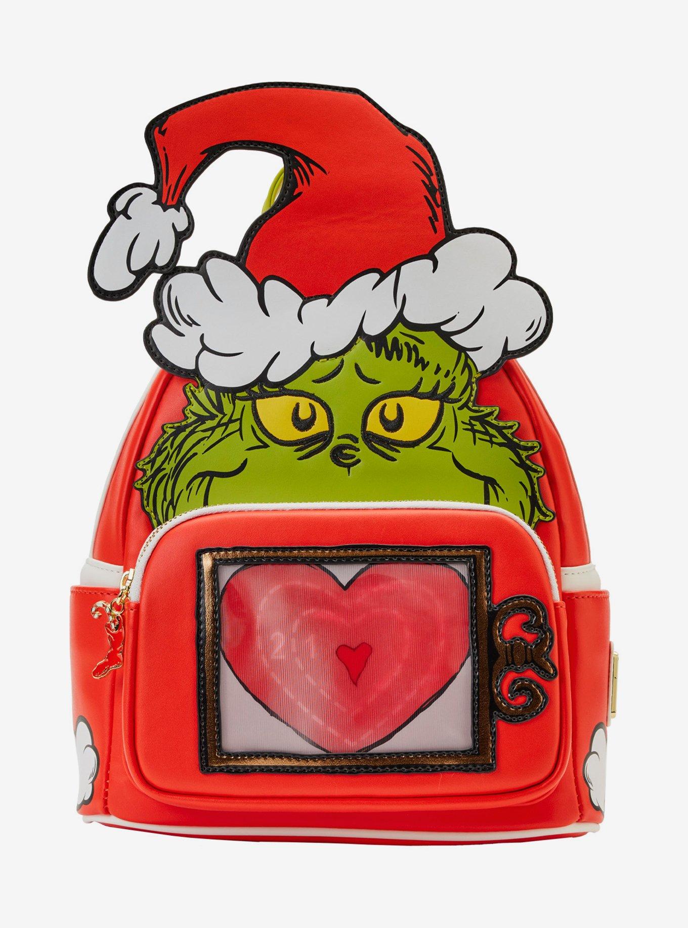 Loungefly How The Grinch Stole Christmas! Lenticular Heart Mini Backpack, , hi-res