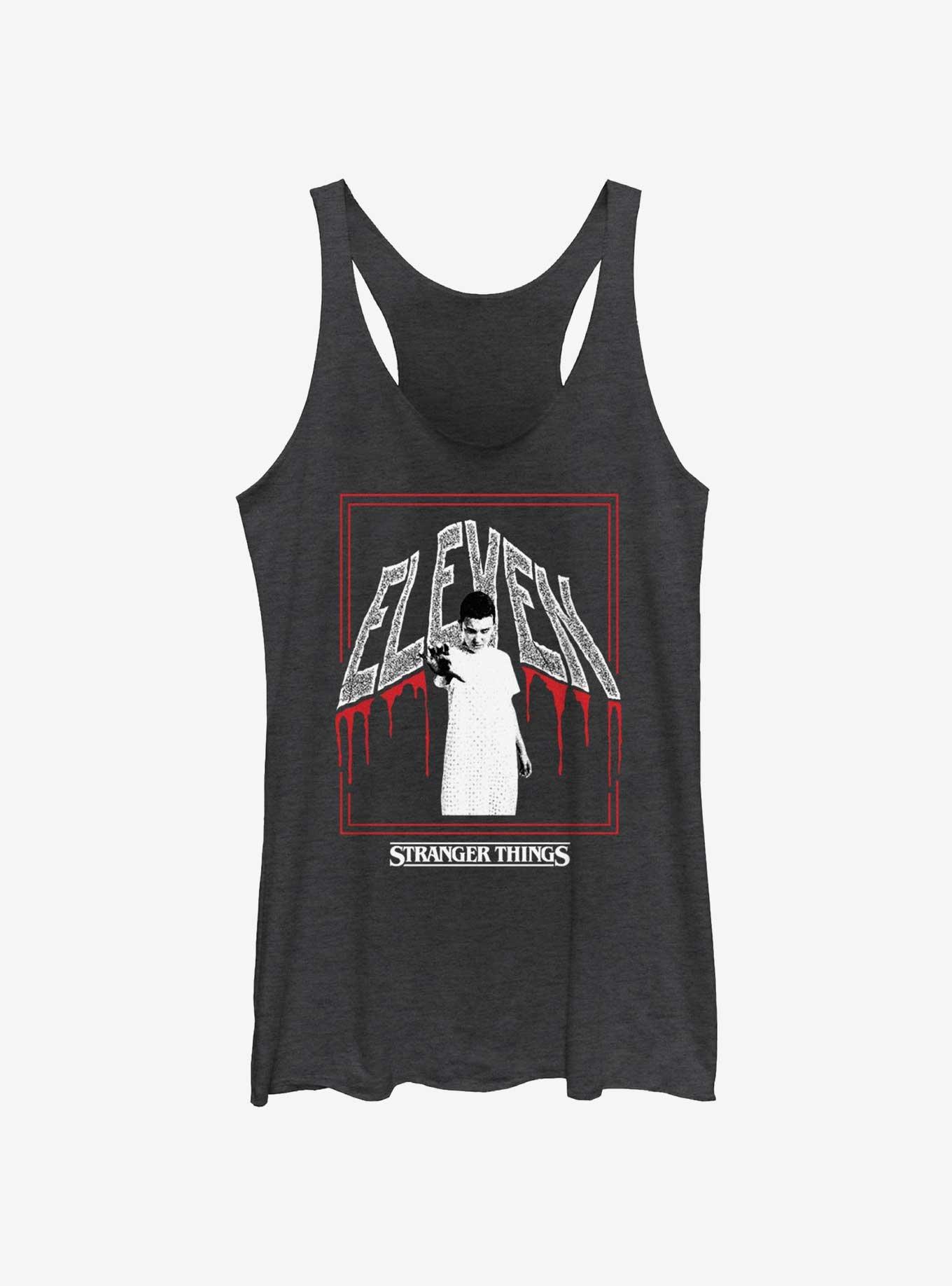 Stranger Things Eleven Boxed Womens Tank Top, BLK HTR, hi-res