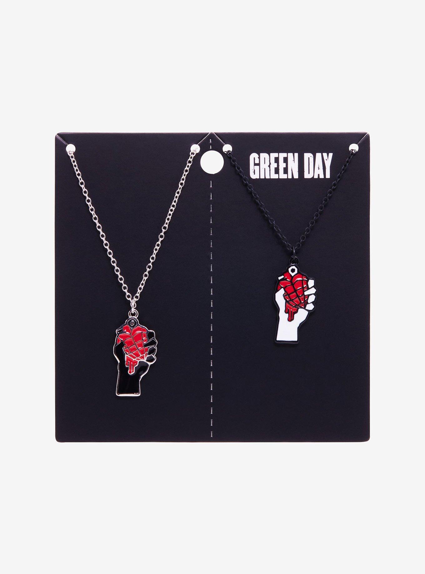 Green Day American Idiot Icon Best Friend Necklace Set, , hi-res