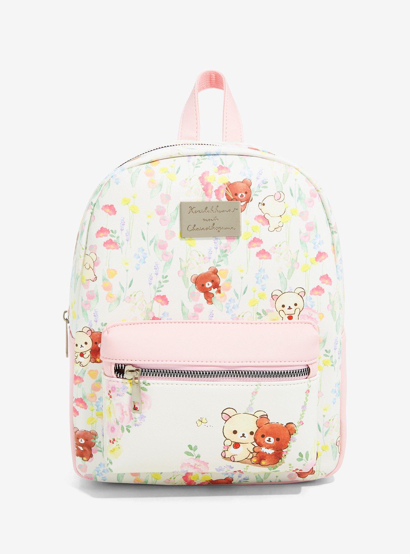 Rilakkuma Korilakkuma & Chairoikoguma Floral Mini Backpack