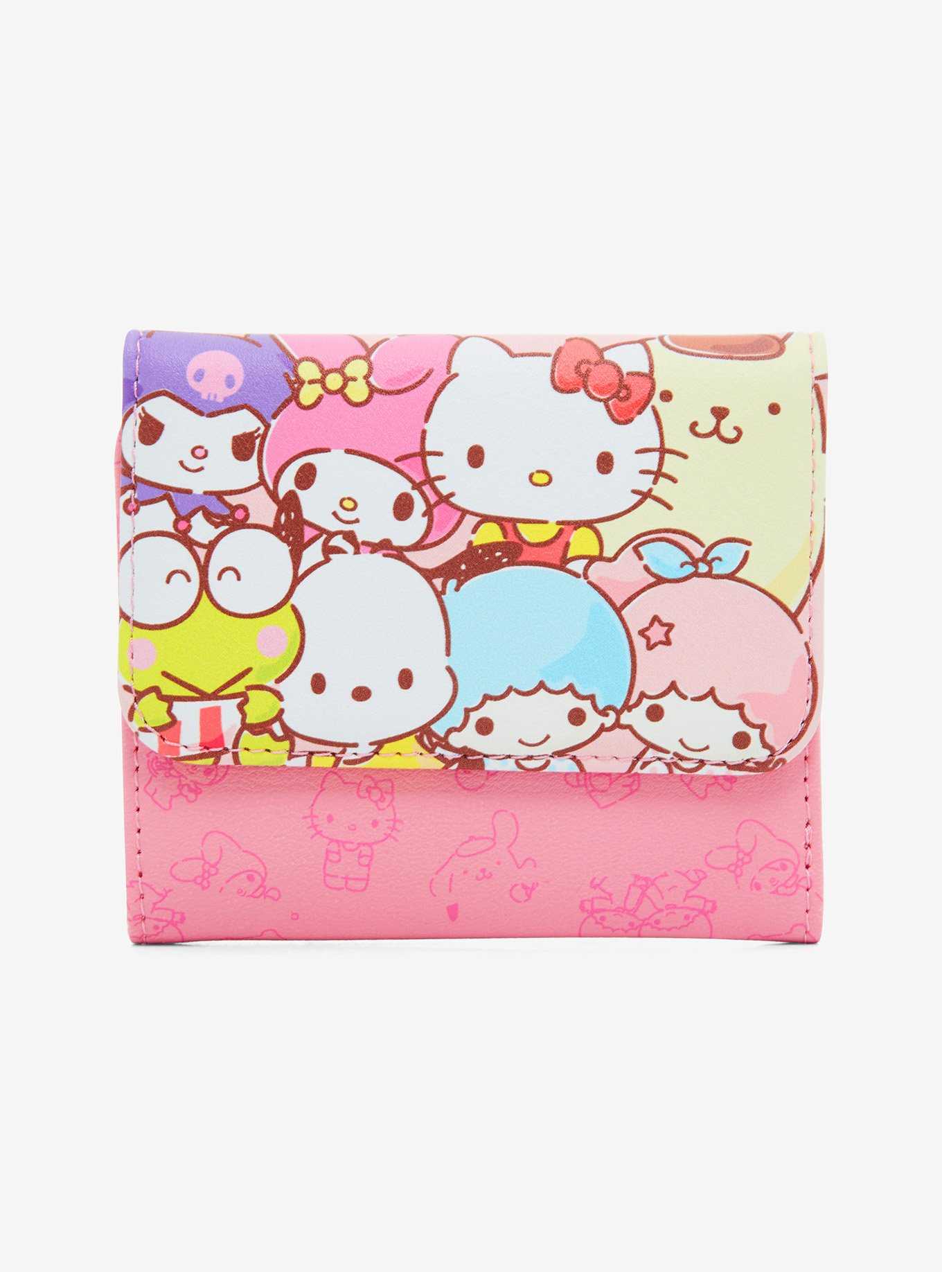 Loungefly Hello Kitty And Friends Pink Mini Flap Wallet, , hi-res