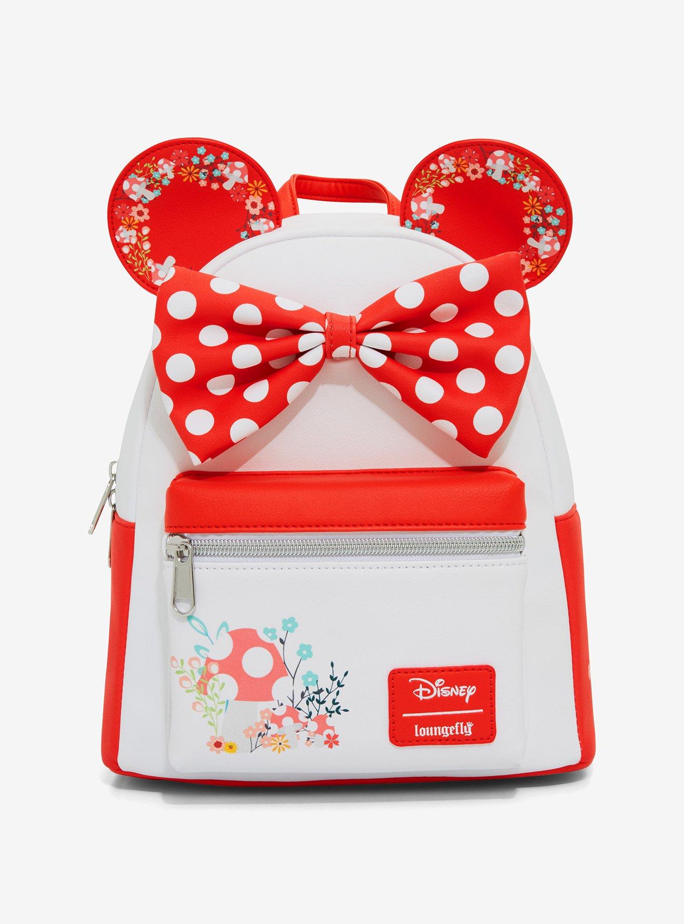 Loungefly Disney Minnie Mouse Mushroom Floral Mini Backpack