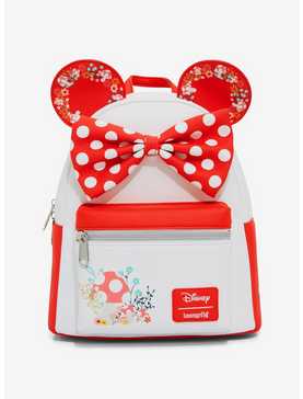 Loungefly Disney Minnie Mouse Mushroom Floral Mini Backpack, , hi-res