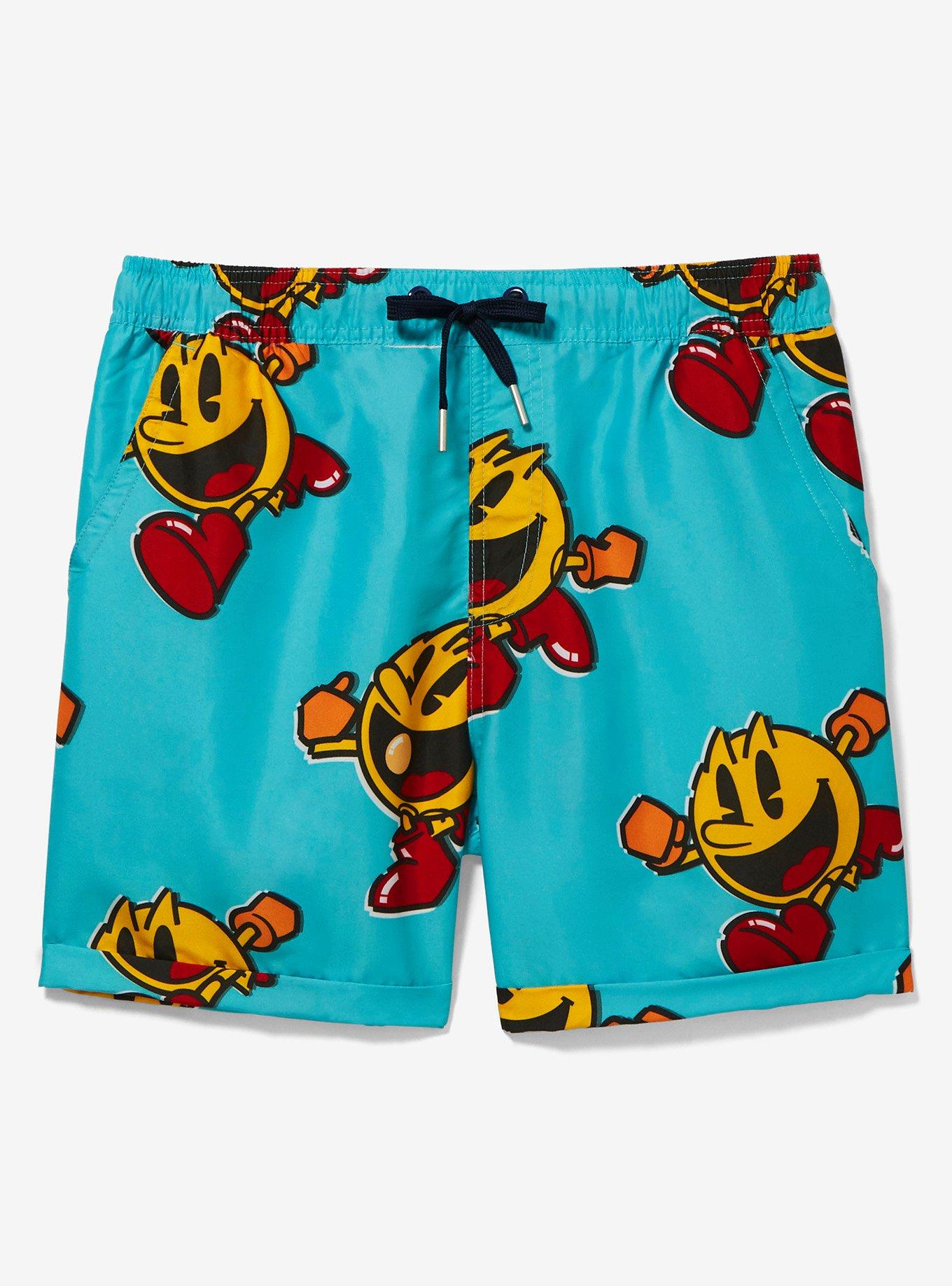 OppoSuits Pac-Man Allover Print Shorts, BLUE, hi-res