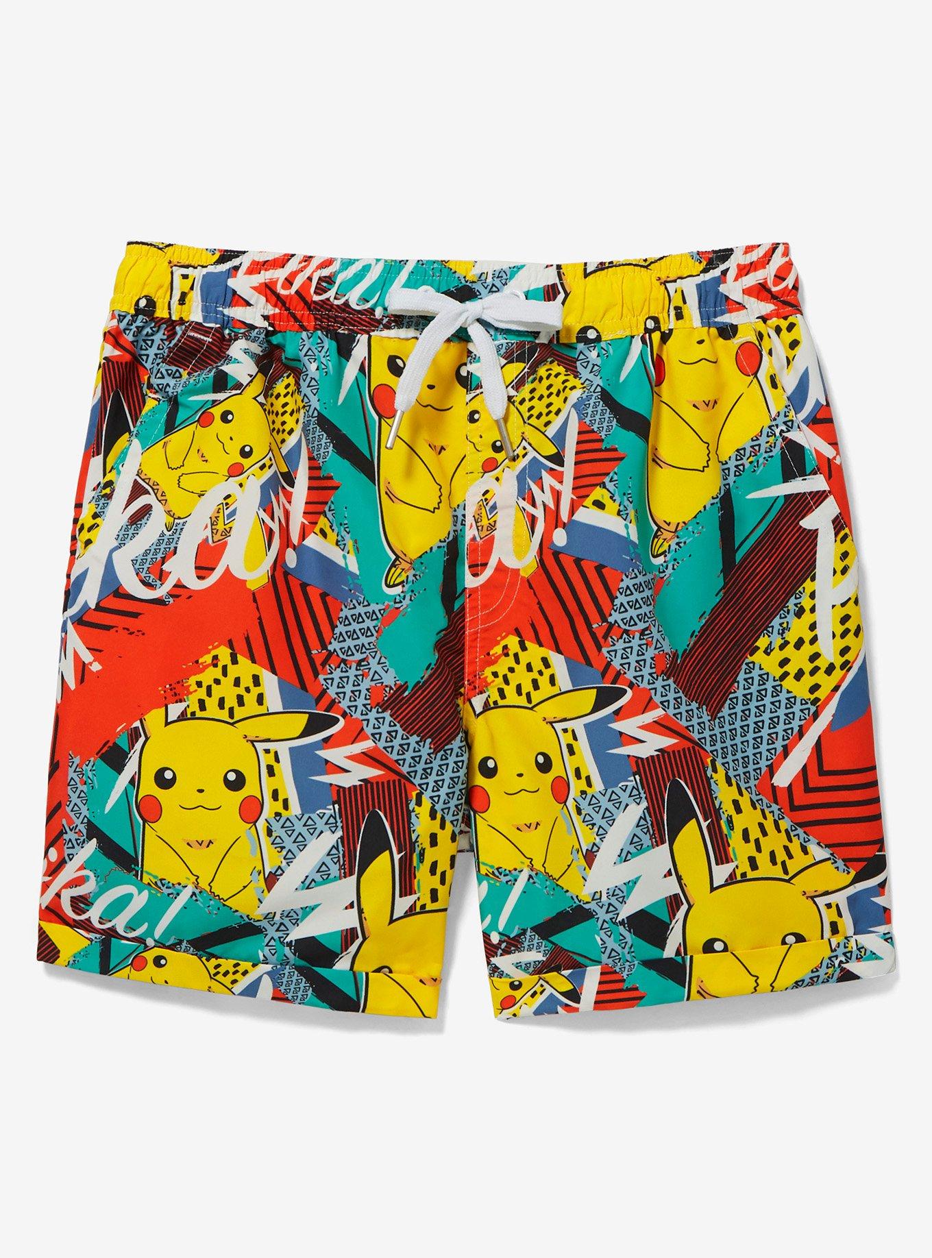 Pokemon Mens Pikachu Boxer Briefs, 2 Piece Set Printed Allover Boxer  Underwear Multi – S