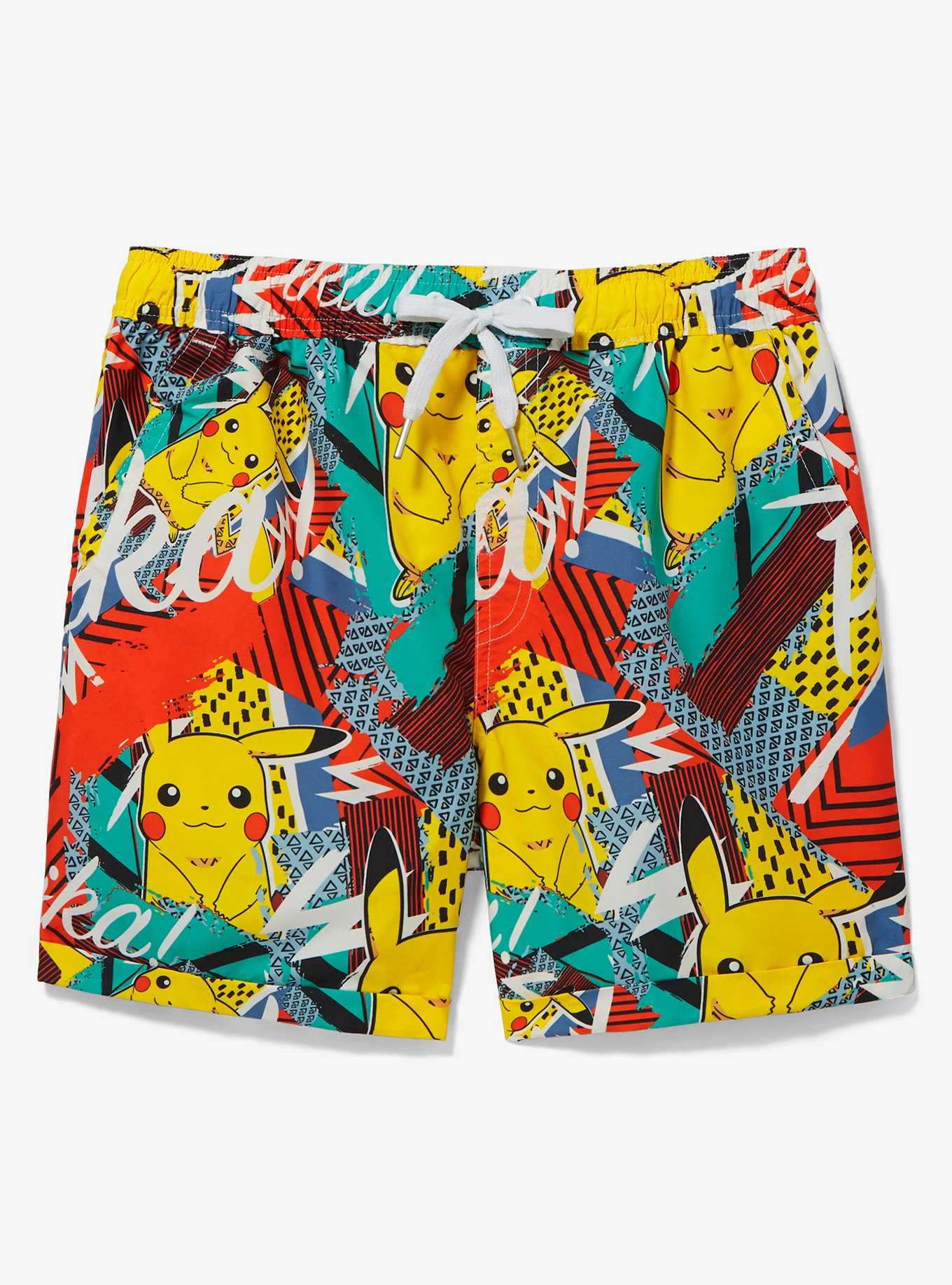 OppoSuits Pokémon Pikachu Patterned Allover Print Shorts, , hi-res