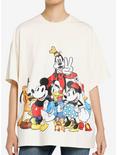 Disney Mickey Mouse And Friends Front & Back Group Girls Oversized T-Shirt, MULTI, hi-res
