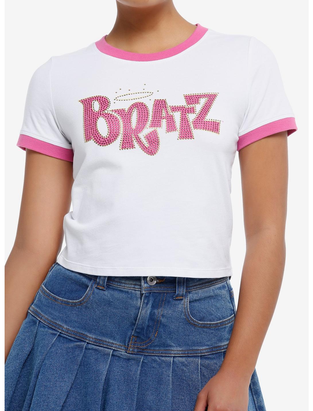 Bratz Rhinestone Girls Ringer Baby T-Shirt, PINK, hi-res