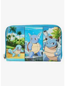 Loungefly Pokemon Squirtle Evolution Zipper Wallet, , hi-res