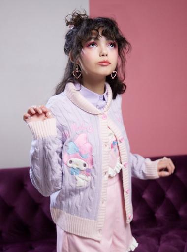 My Melody & My Sweet Piano Cable Knit Girls Cardigan | Hot Topic