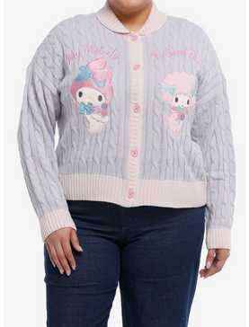 My Melody & My Sweet Piano Cable Knit Girls Cardigan Plus Size, , hi-res