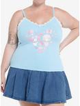 My Melody & My Sweet Piano Lace Girls Cami Plus Size, PINK, hi-res