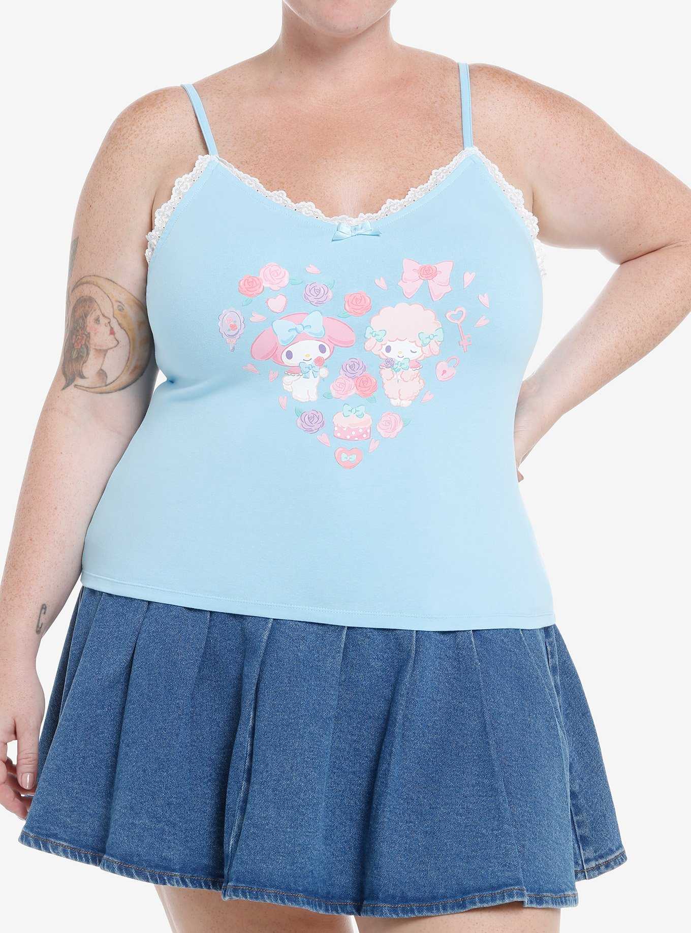 My Melody & My Sweet Piano Lace Girls Cami Plus Size, , hi-res