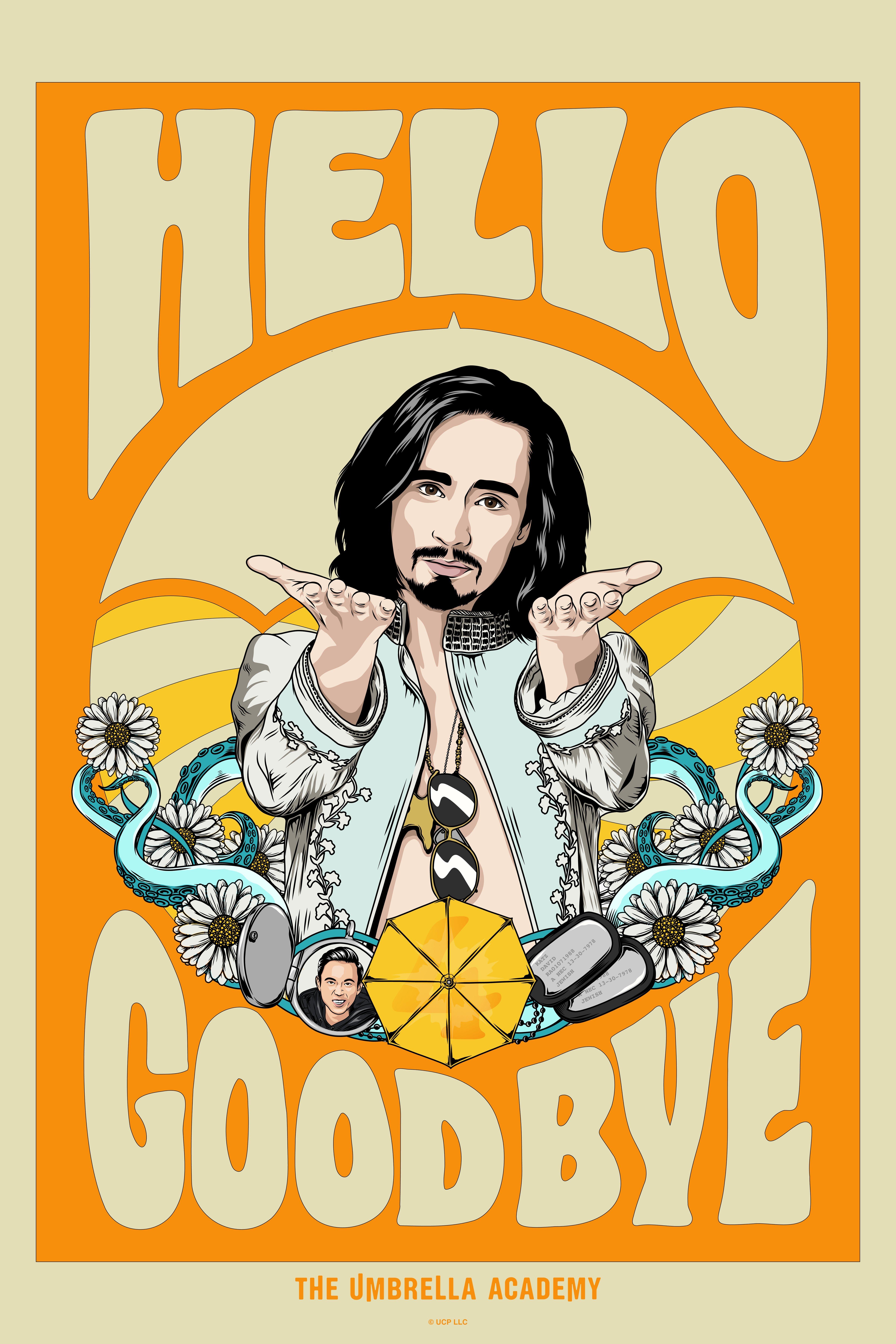 The Umbrella Academy Hello Goodbye Poster WHITE Hot Topic