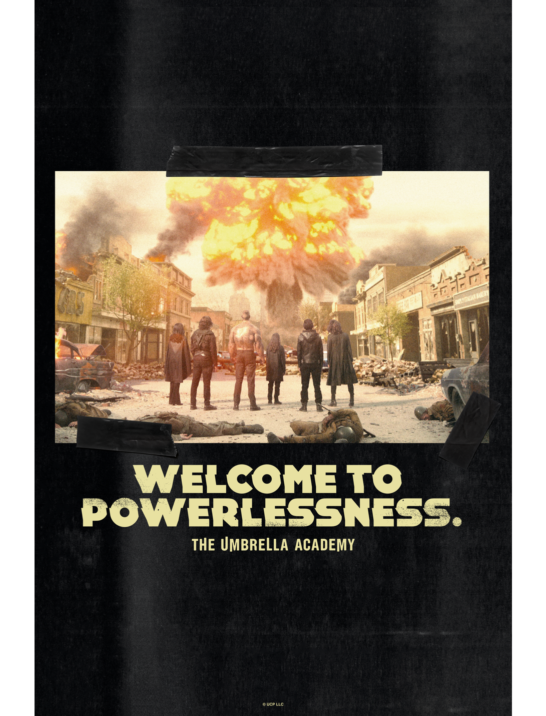The Umbrella Academy Welcome To Powerlessness Poster, WHITE, hi-res