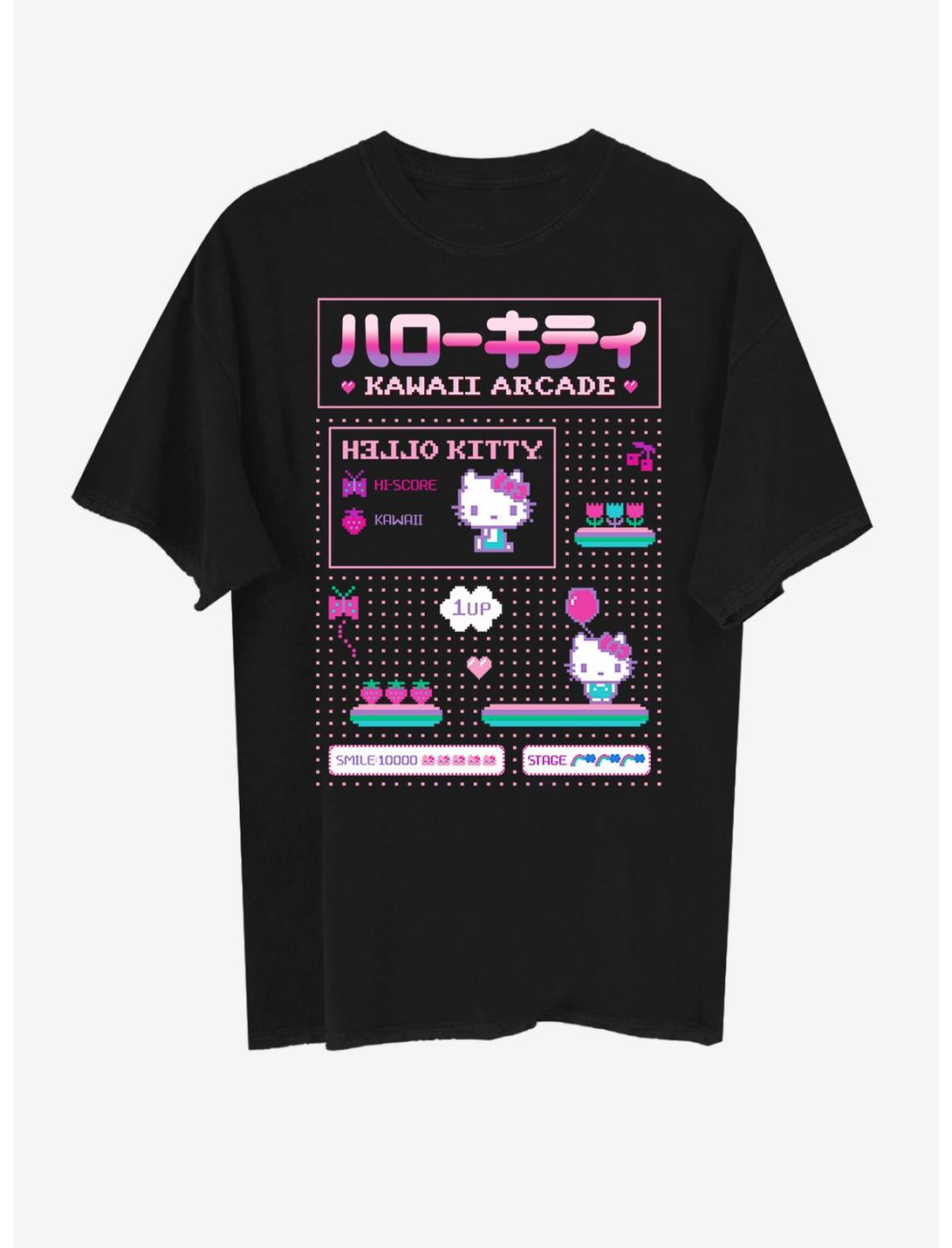 Hello Kitty Arcade 8-Bit Boyfriend Fit Girls T-Shirt, MULTI, hi-res