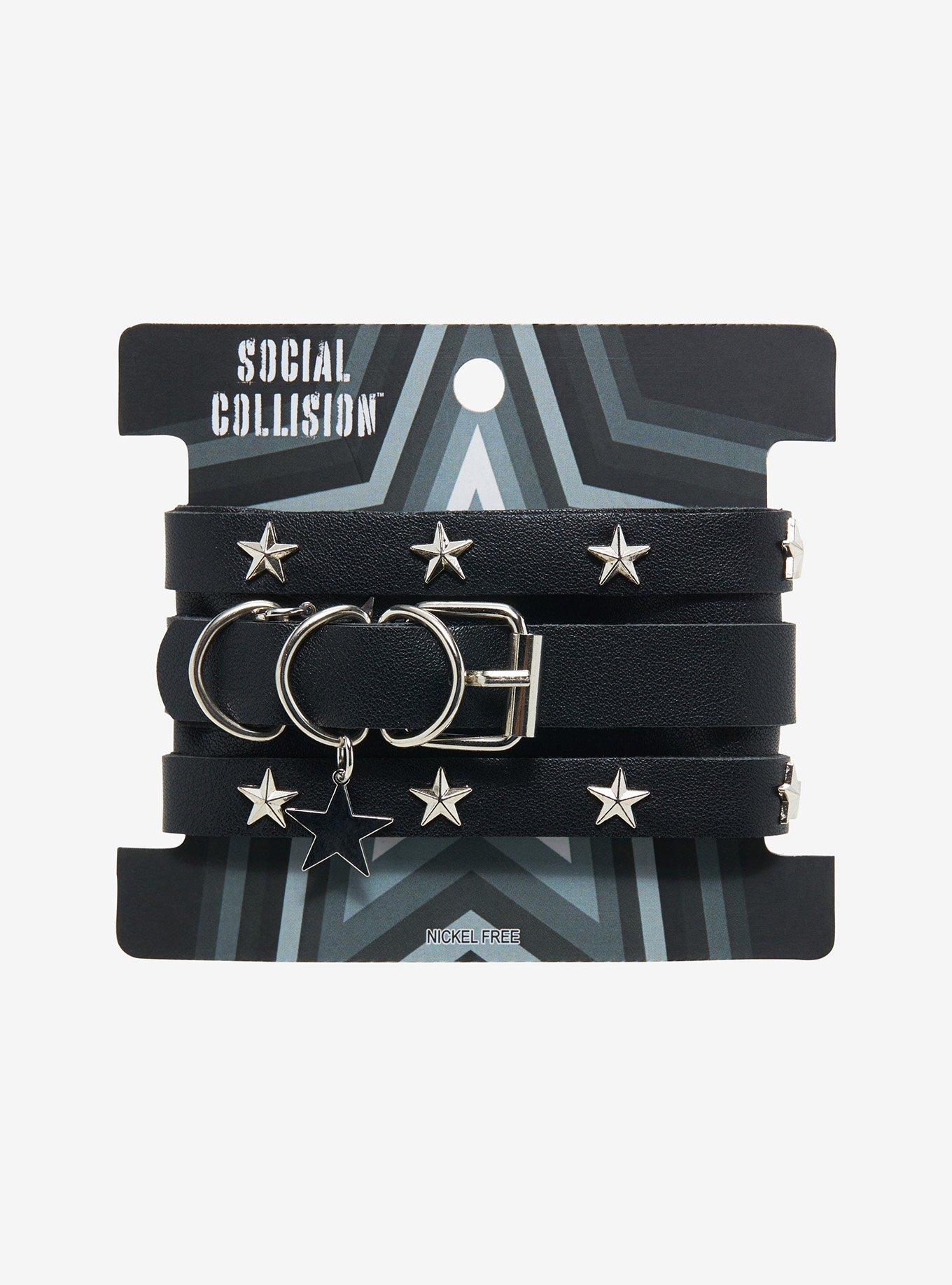 Social Collision® Star Stud Bracelet Cuff, , hi-res