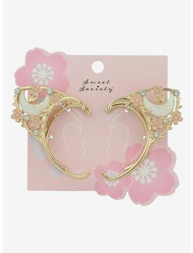 Sweet Society Sakura Moon Ear Cuffs, , hi-res