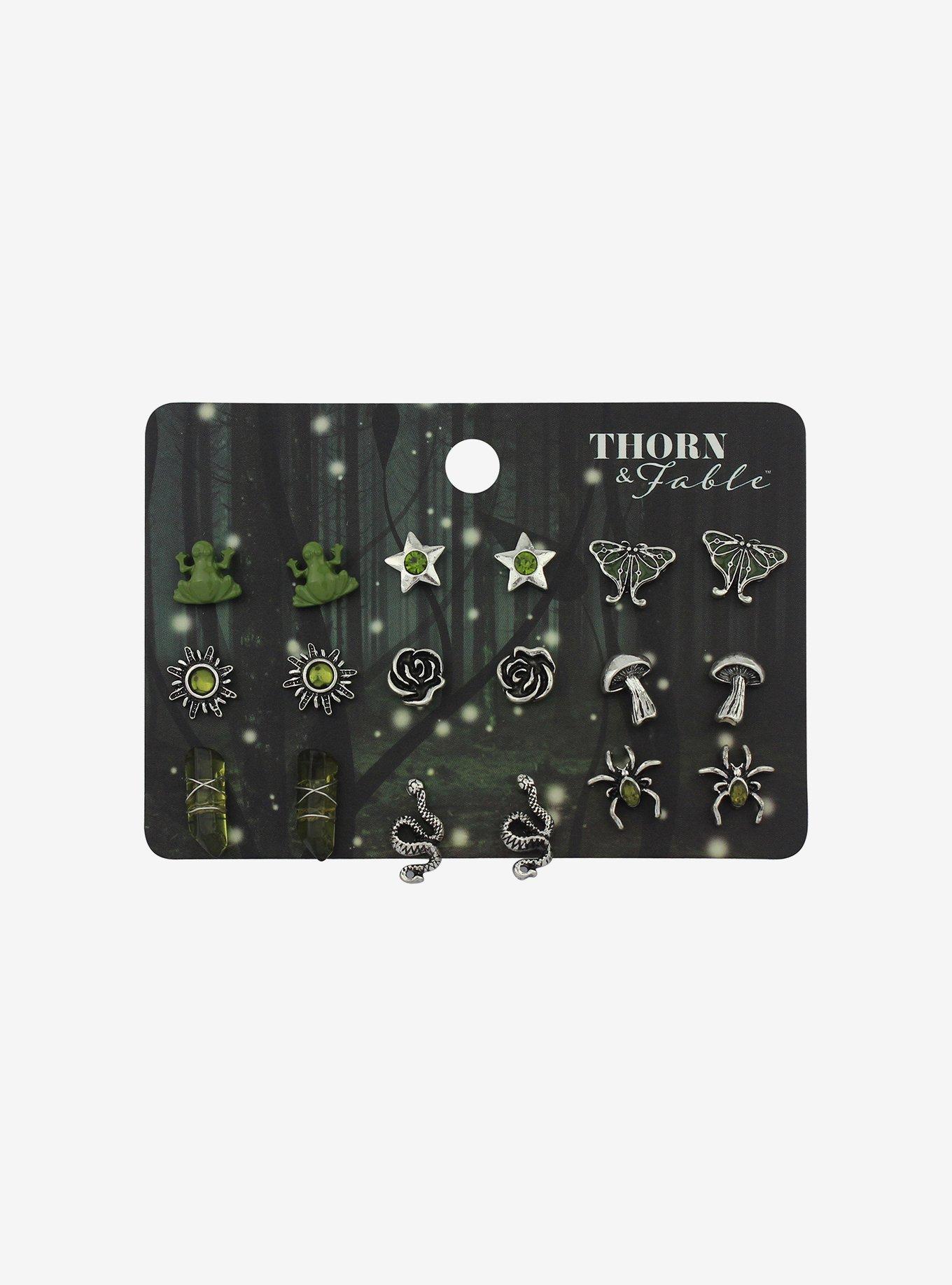 Thorn & Fable Forest Grunge Earring Set, , hi-res