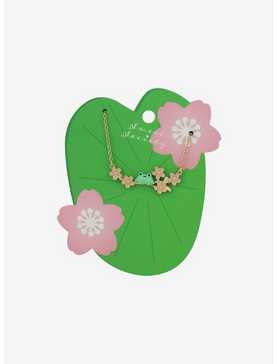 Sweet Society Frog Sakura Flower Necklace, , hi-res