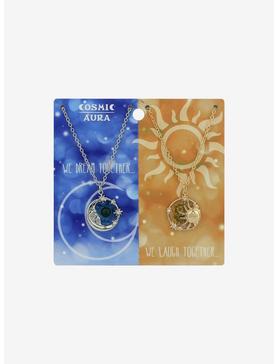 Cosmic Aura Celestial Dried Flower Best Friend Necklace Set, , hi-res