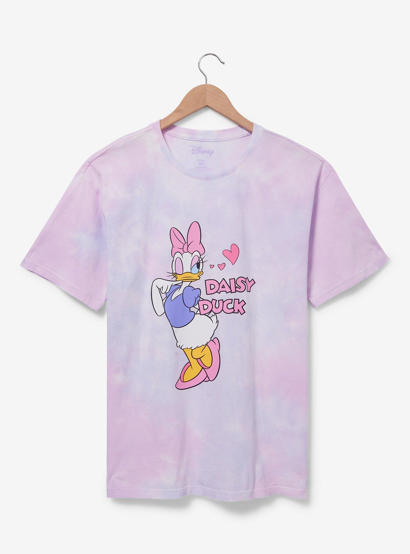 Disney Daisy Duck Tie-Dye Couples T-Shirt - BoxLunch Exclusive, PURPLE, hi-res