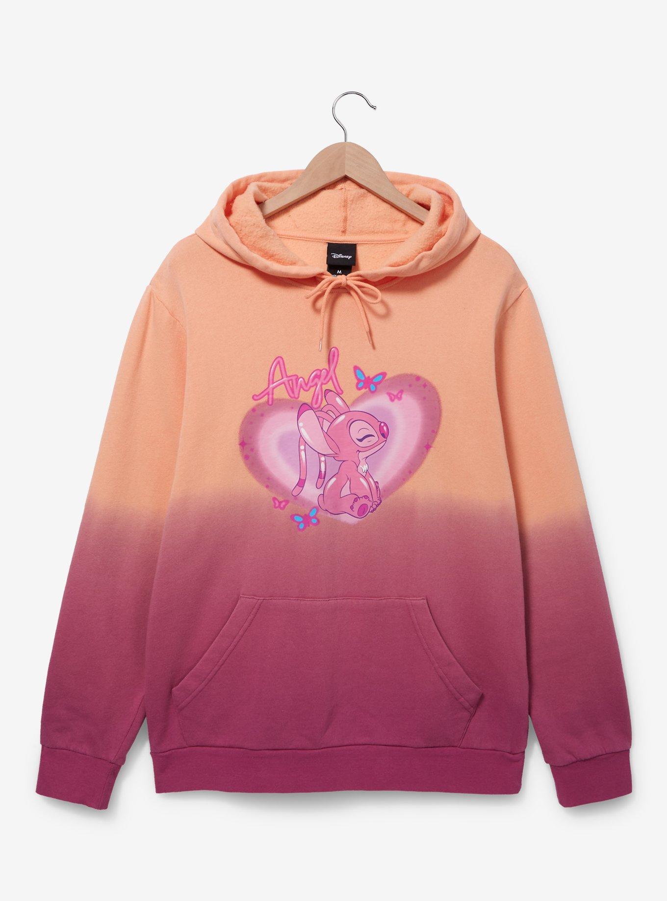 Men's Lilo & Stitch Angel Cute & Fluffy Pull Over Hoodie