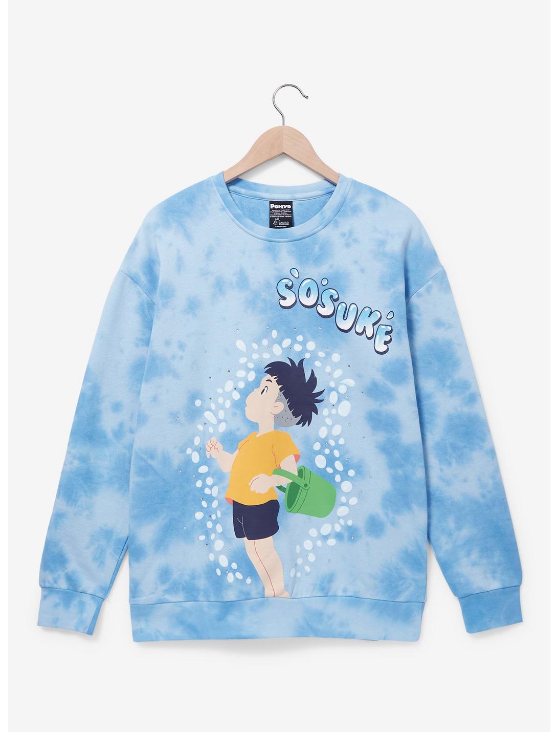 Studio Ghibli Ponyo Sosuke Couples Sweatshirt — BoxLunch Exclusive, BLUE, hi-res