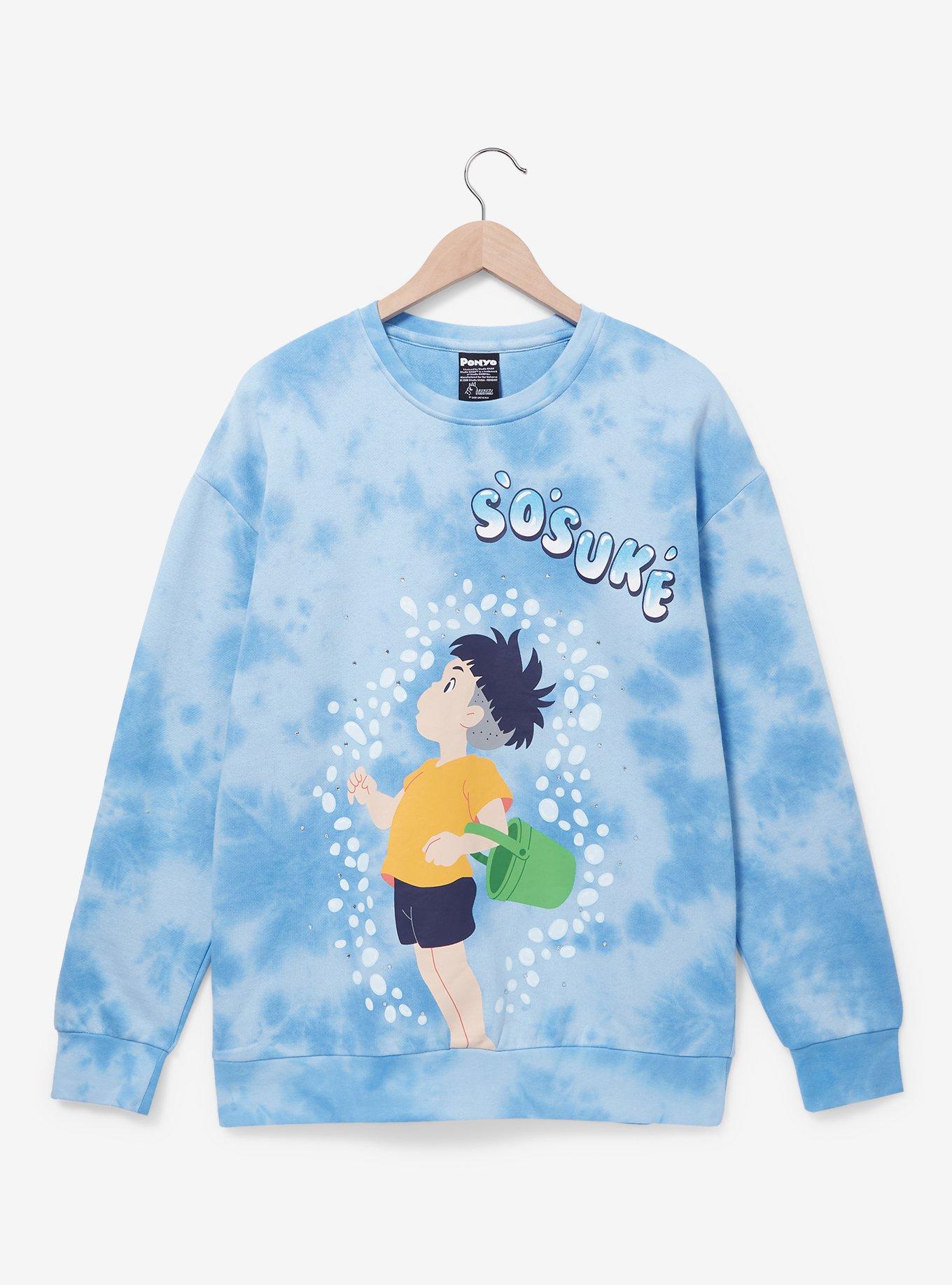 Studio Ghibli Ponyo Sosuke Couples Sweatshirt — BoxLunch Exclusive, BLUE, hi-res