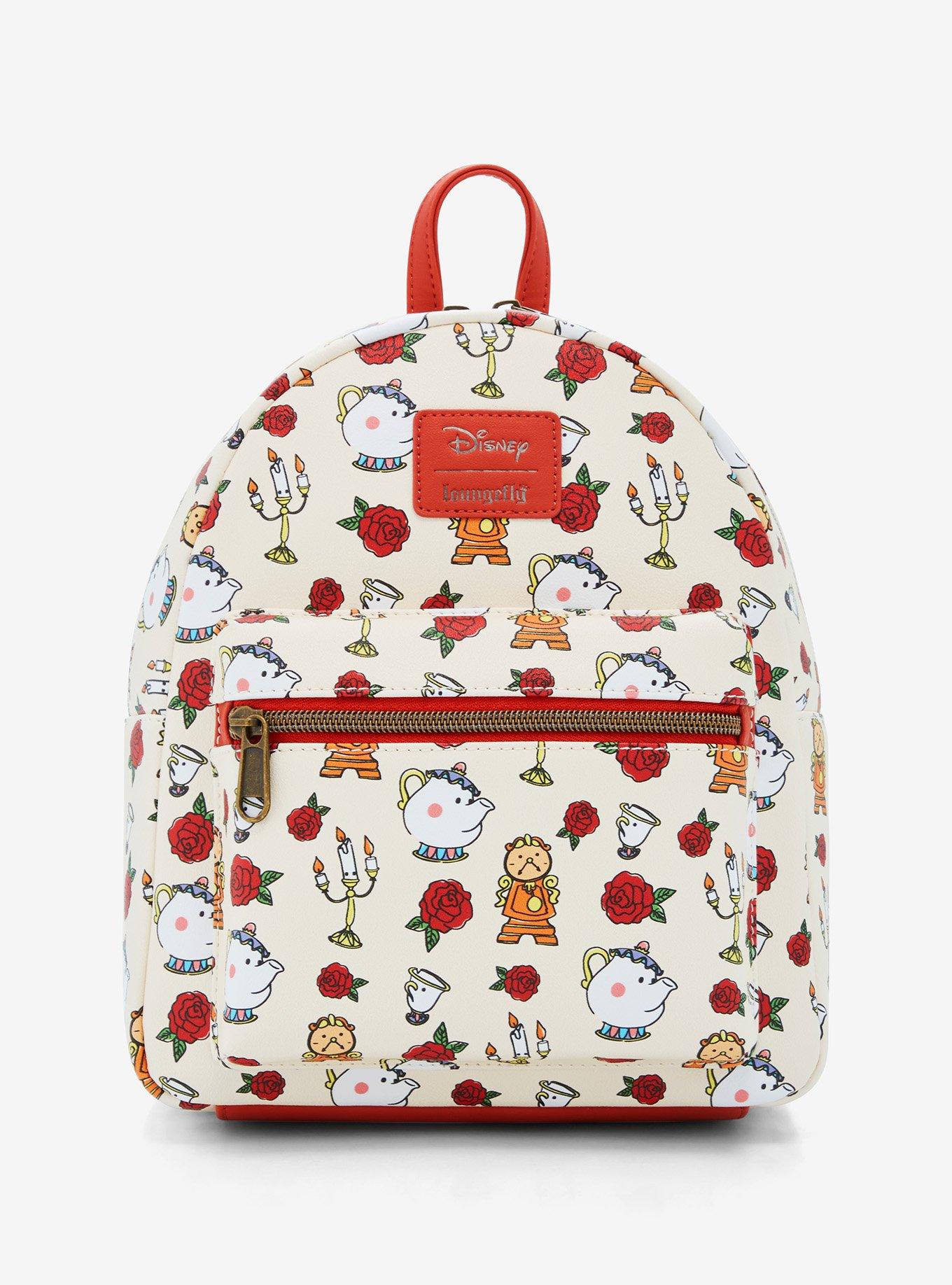 Loungefly beauty and the beast backpack online