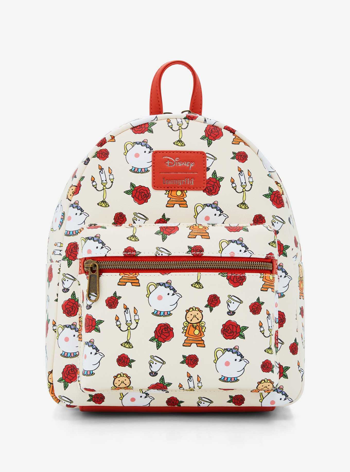 Loungefly Disney Beauty And The Beast Chibi Sidekicks Mini Backpack, , hi-res